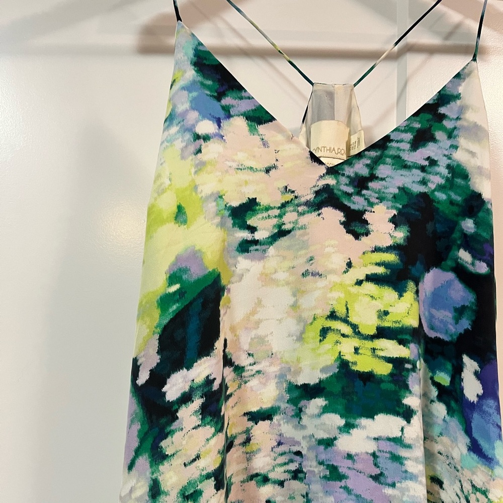 Monet painting style 100% Silk Dress